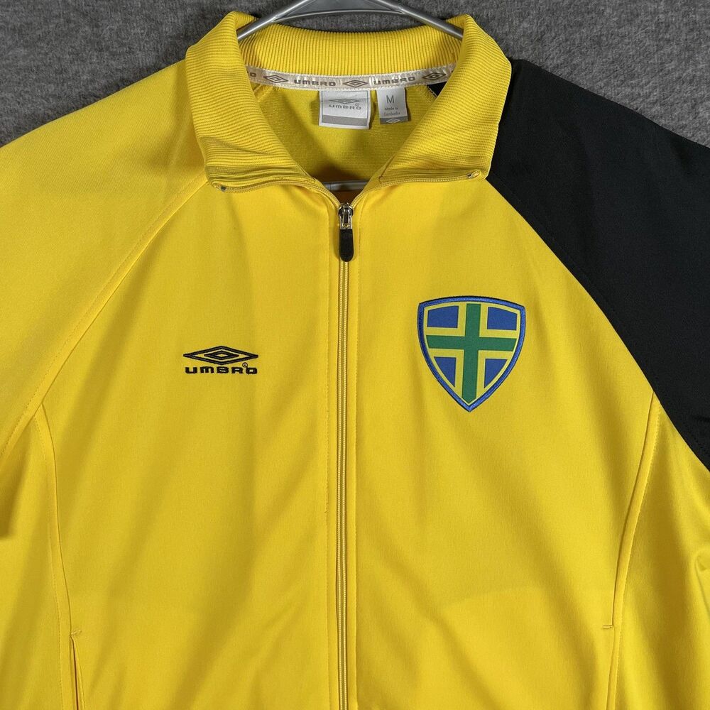 Brazil Umbro Track Jacket Mens Medium Soccer Colorblock